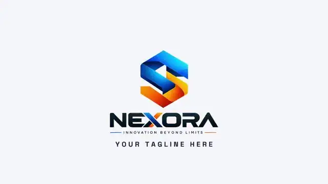 Code Brackets logo intro template with code brackets