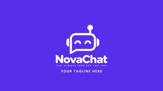 Chat Bubble logo intro