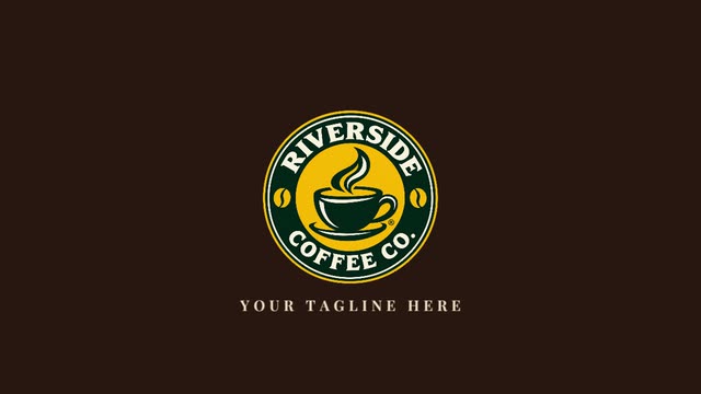Coffee Swirl logo intro
