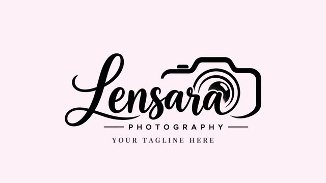 Pink Glitter logo intro