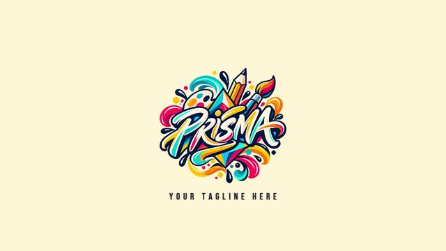 Pop Art Burst logo intro