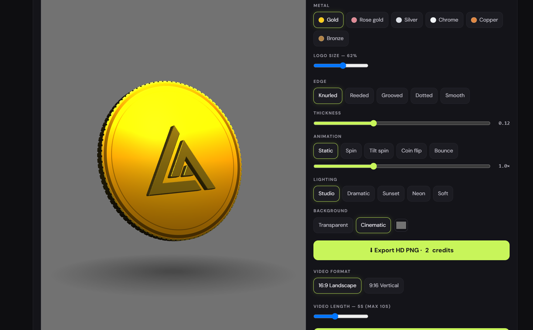 Turn Your Logo Into a Spinning 3D Coin